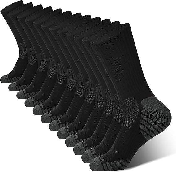 Men’s Crew Socks Athletic Running Sports Socks